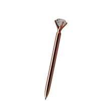 Novelty gift rose gold diamond painting topped metal ball pens